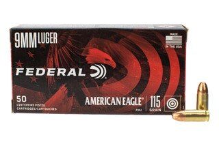 Federal American Eagle 9mm Luger 115gr FMJ - Box of 50